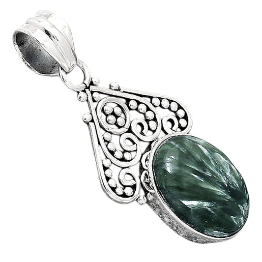 Natural Russian Seraphinite Pendant P-1541 SDP154013