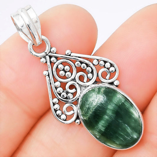 Natural Russian Seraphinite Pendant P-1541 SDP154017