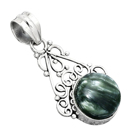 Natural Russian Seraphinite Pendant P-1541 SDP154025