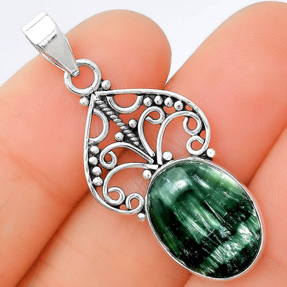 Natural Russian Seraphinite Pendant P-1541 SDP154036