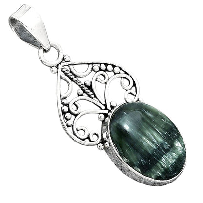 Natural Russian Seraphinite Pendant P-1541 SDP154036