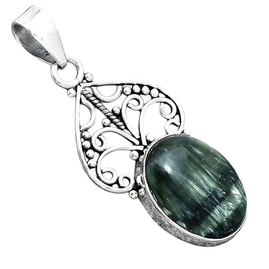 Natural Russian Seraphinite Pendant P-1541 SDP154036