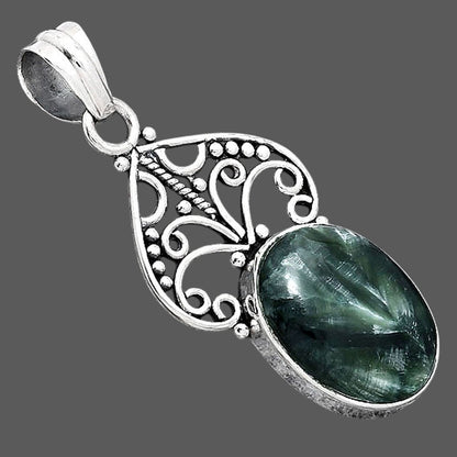 Natural Russian Seraphinite Pendant P-1541 SDP154040