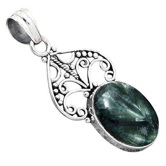 Natural Russian Seraphinite Pendant P-1541 SDP154040