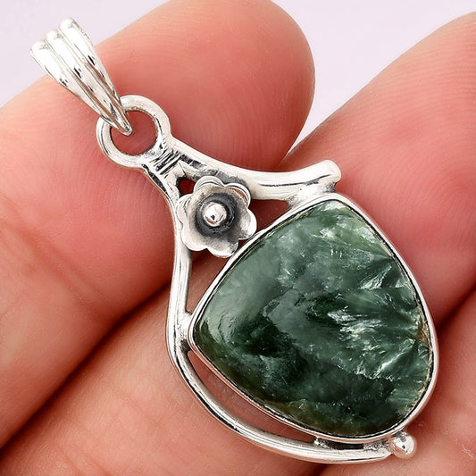 Natural Russian Seraphinite Pendant P-1686 SDP154044