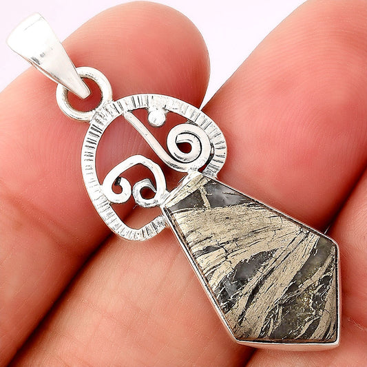 Natural Feder Pyrite Pendant P-1687 SDP154059