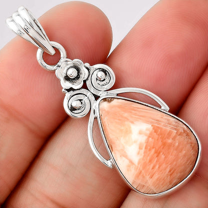 Natural Orange Scolecite - India Pendant P-1690 SDP154096