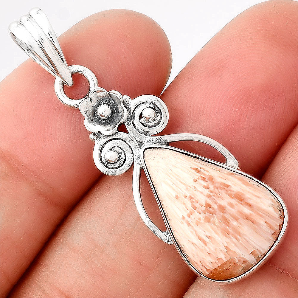Natural Orange Scolecite - India Pendant P-1690 SDP154100