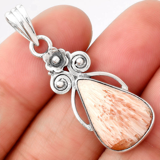 Natural Orange Scolecite - India Pendant P-1690 SDP154100