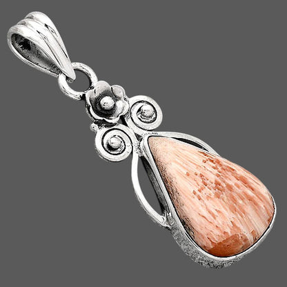 Natural Orange Scolecite - India Pendant P-1690 SDP154100