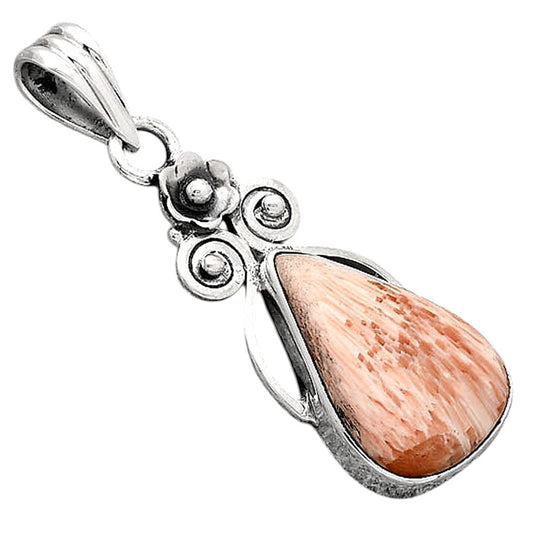 Natural Orange Scolecite - India Pendant P-1690 SDP154100