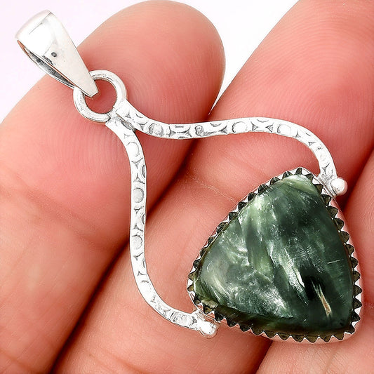 Natural Russian Seraphinite Pendant P-1691 SDP154121