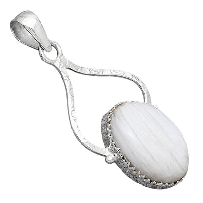Natural White Scolecite Pendant P-1691 SDP154126