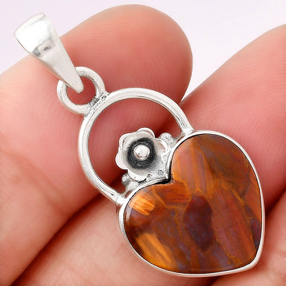 Heart Natural Pietersite - Namibia Pendant P-1692 SDP154129