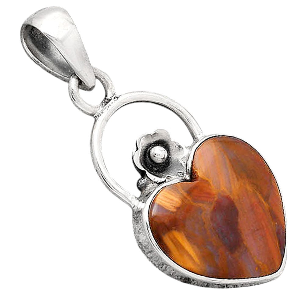 Heart Natural Pietersite - Namibia Pendant P-1692 SDP154129