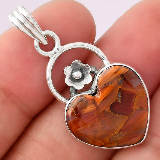 Heart Natural Pietersite - Namibia Pendant P-1692 SDP154130
