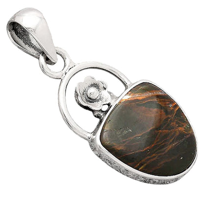 Natural Turkish Rainforest Chrysocolla Pendant P-1692 SDP154137