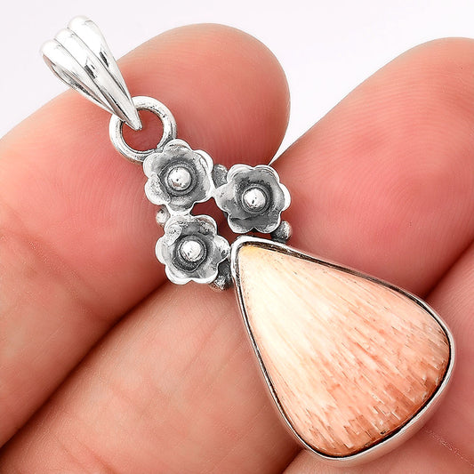 Natural Orange Scolecite - India Pendant P-1694 SDP154155
