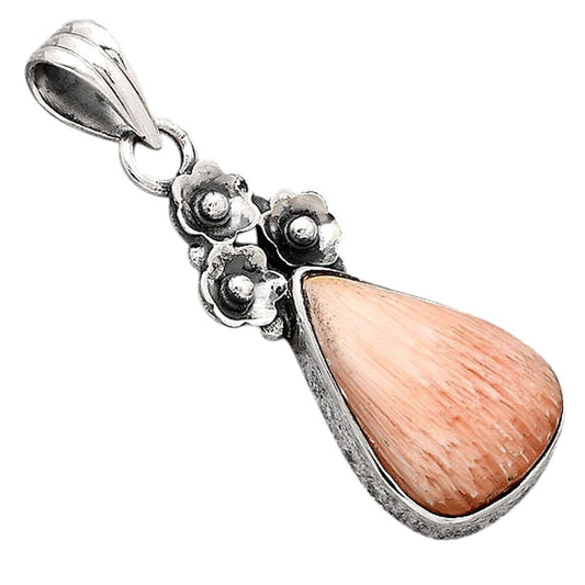 Natural Orange Scolecite - India Pendant P-1694 SDP154155