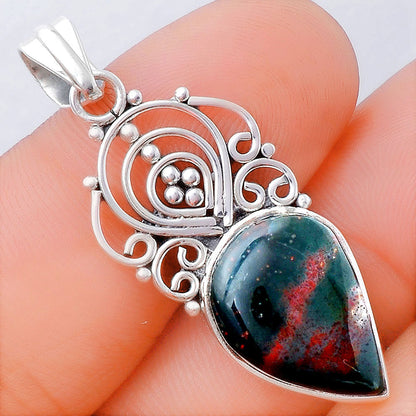 Natural Blood Stone - India Pendant P-1541 SDP154170