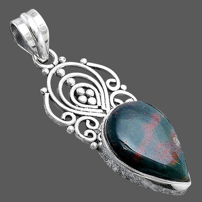 Natural Blood Stone - India Pendant P-1541 SDP154170