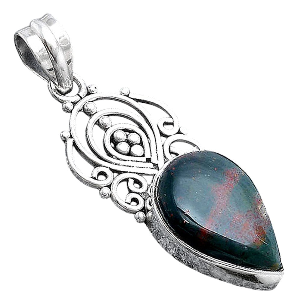Natural Blood Stone - India Pendant P-1541 SDP154170