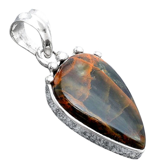 Natural Turkish Rainforest Chrysocolla Pendant P-1349 SDP154177