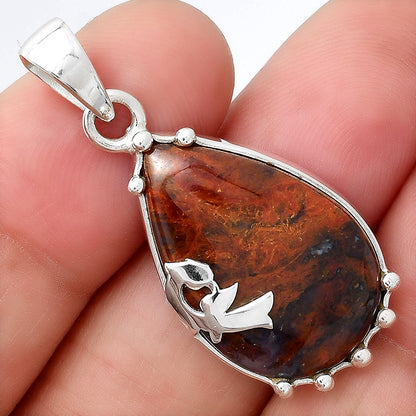 Natural Red Moss Agate Pendant P-1698 SDP154213