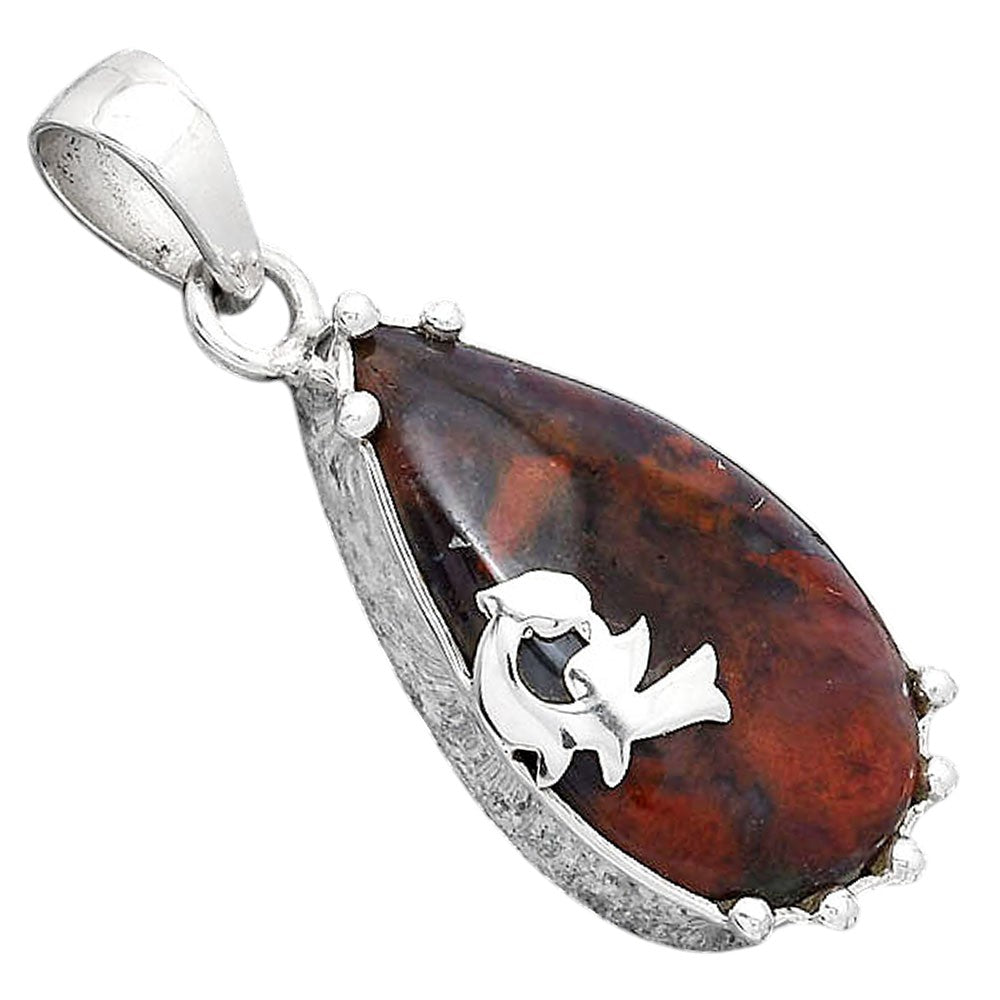 Natural Red Moss Agate Pendant P-1698 SDP154219
