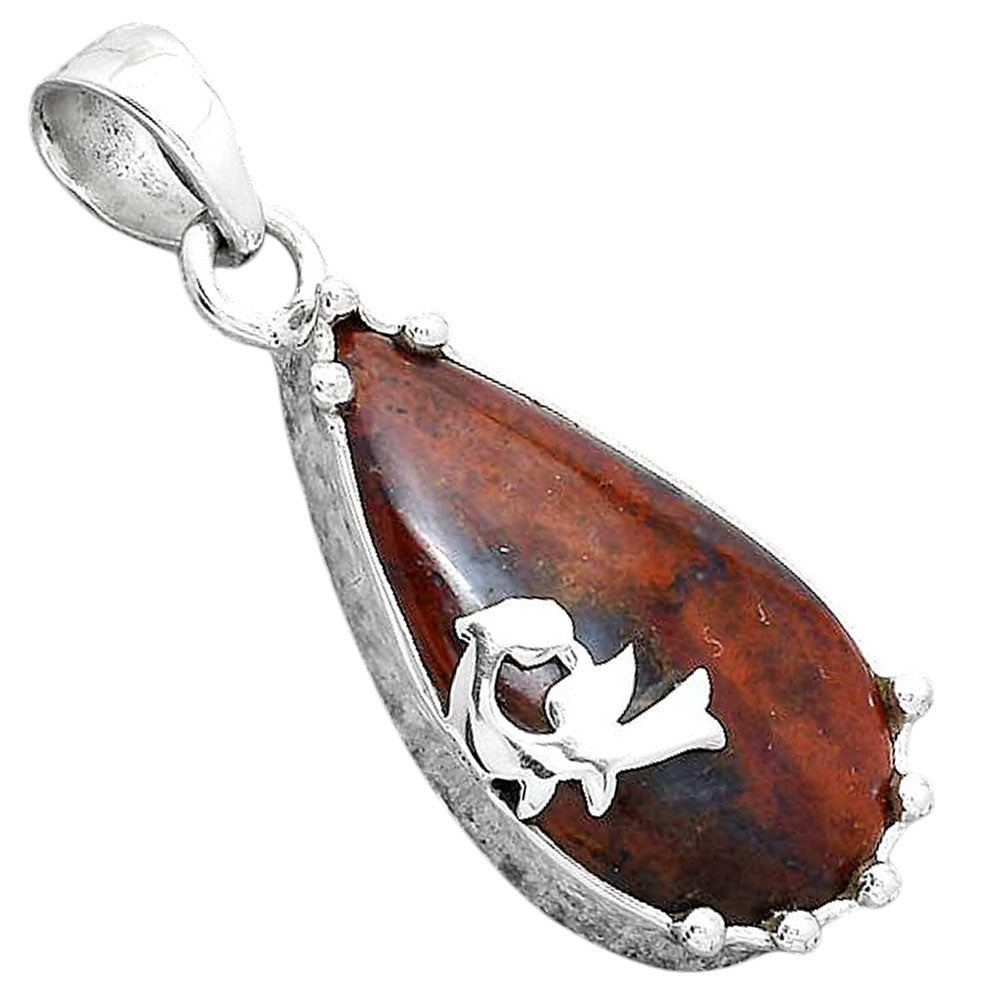 Natural Red Moss Agate Pendant P-1698 SDP154226