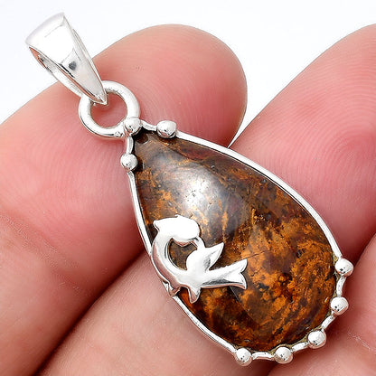 Natural Red Moss Agate Pendant P-1698 SDP154227
