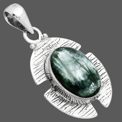 Natural Russian Seraphinite Pendant P-1705 SDP154251