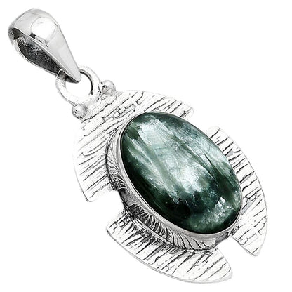 Natural Russian Seraphinite Pendant P-1705 SDP154251