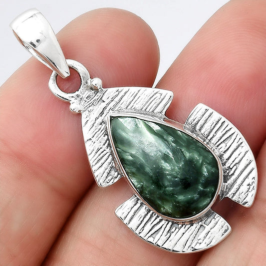 Natural Russian Seraphinite Pendant P-1705 SDP154252