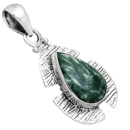 Natural Russian Seraphinite Pendant P-1705 SDP154252