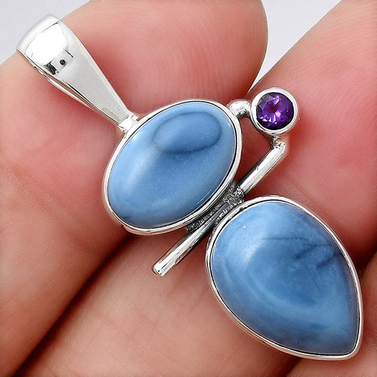Natural Owyhee Opal and Amethyst Pendant P-1708 SDP154279