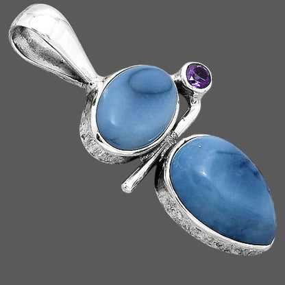 Natural Owyhee Opal and Amethyst Pendant P-1708 SDP154279