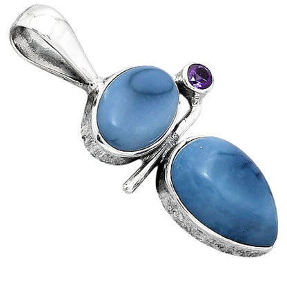 Natural Owyhee Opal and Amethyst Pendant P-1708 SDP154279
