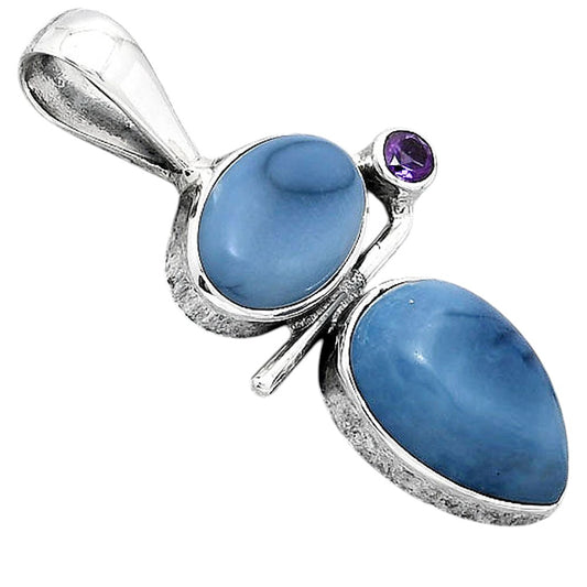 Natural Owyhee Opal and Amethyst Pendant P-1708 SDP154279