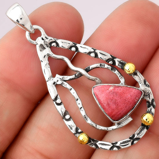 Natural Pink Thulite Pendant P-1709 SDP154284