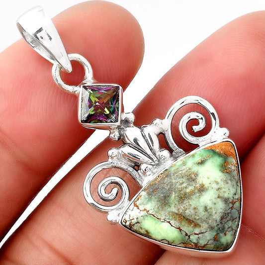 Australian Variscite and Green Onyx Pendant P-1710 SDP154302