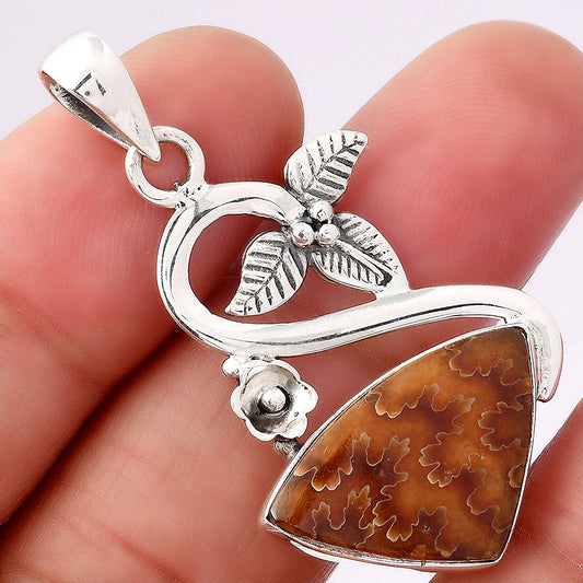 Natural Sutured Ammonite - Madagascar Pendant P-1711 SDP154317