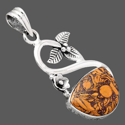 Natural Coquina Fossil Jasper - India Pendant P-1711 SDP154320