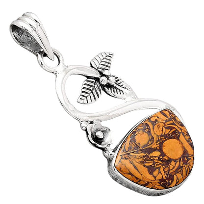 Natural Coquina Fossil Jasper - India Pendant P-1711 SDP154320