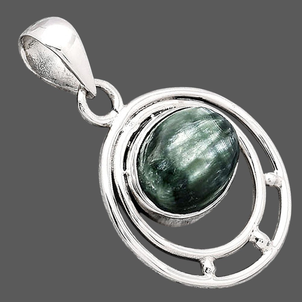 Natural Russian Seraphinite Pendant P-1712 SDP154323