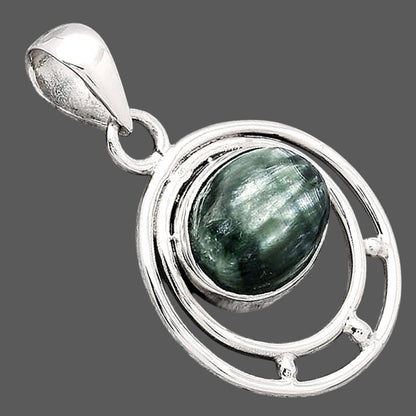Natural Russian Seraphinite Pendant P-1712 SDP154323