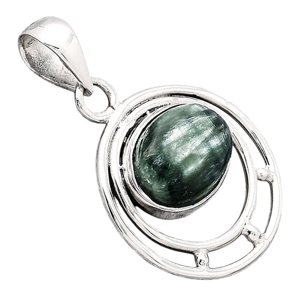 Natural Russian Seraphinite Pendant P-1712 SDP154323