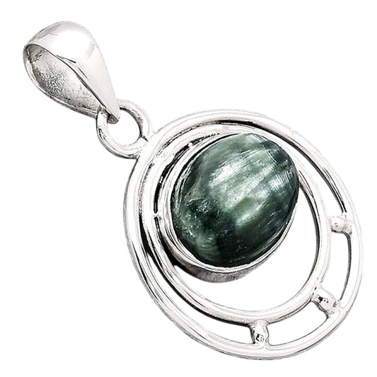 Natural Russian Seraphinite Pendant P-1712 SDP154323