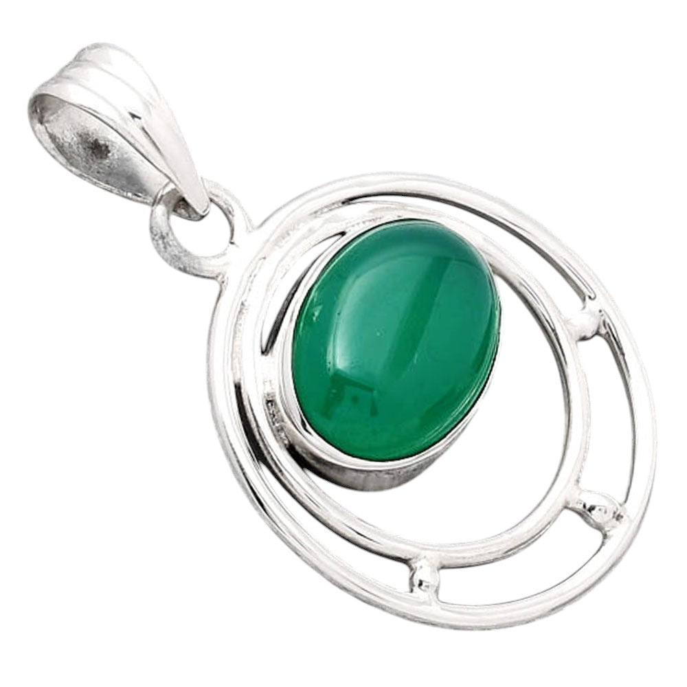 Natural Green Onyx Pendant P-1712 SDP154325