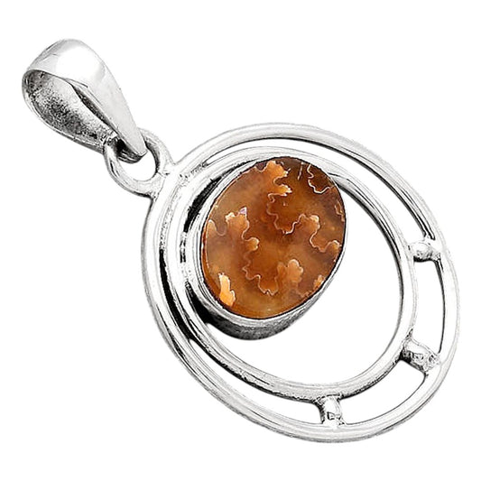 Natural Sutured Ammonite - Madagascar Pendant P-1712 SDP154335